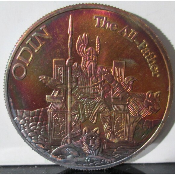 NEW-Rainbow Color Freya & Odin in One Round-Norse Gods - Picture 6 of 6